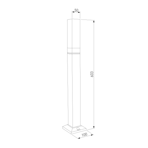 Уличный ландшафтный светильник 1537 TECHNO LED 3000K чёрный 1537 TECHNO LED фото 4
