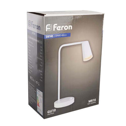 Светильник под лампу Feron DE185 BELL 35W, 230V, GU10, белый фото 5