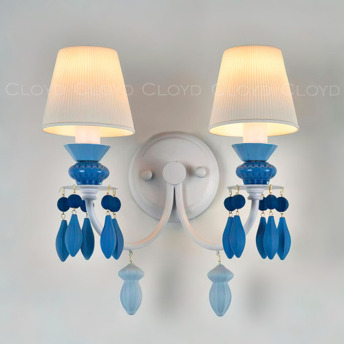 Бра Cloyd LOTTIE-D W2 - голубая керамика (арт.20413)
