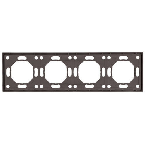 Рамка STEKKER, PFR00-5004-09 4-местная, серия Эмили, антрацит, soft touch фото 5