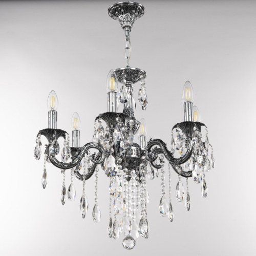 Люстра с хрустальными подвесками AL79101/6/175 B NB Bohemia Ivele Crystal (Богемия Ивеле Кристалл) фото 4