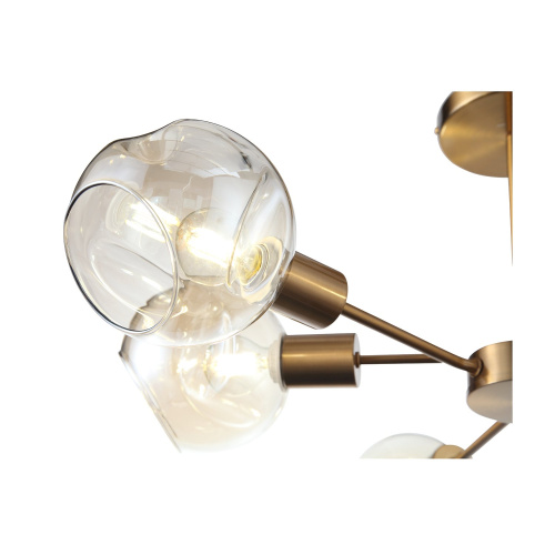 Уценка SLE155302-06 Светильник потолочный Античная медь/Янтарный E14 6*60W GENTORE фото 3