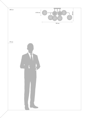 Люстра Freya FR8016PL-08BBS фото 2 Люстра Freya FR8016PL-08BBS фото 2