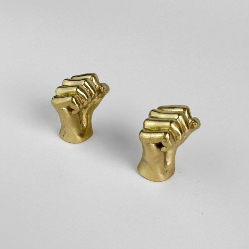 Ручка-кнопка MOS004 brass фото 3