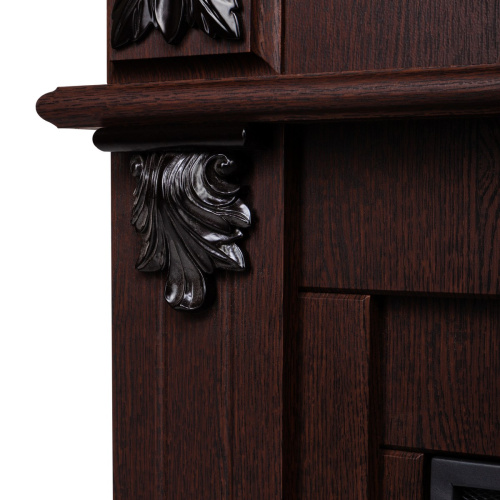 Каминокомплект PHILADELPHIA/ВЕРОНА Орех с очагом Электроочаг EVRIKA 25.5 фото 6