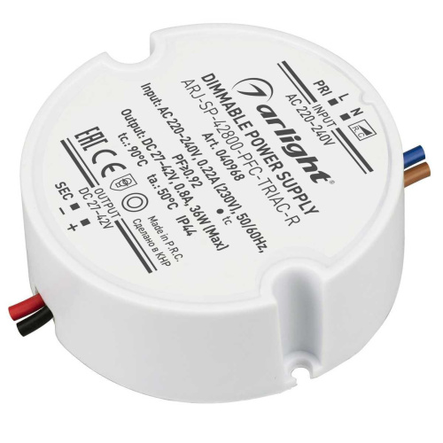 Драйвер Arlight ARJ-SP-42800-PFC-Triac-R 27-42V 36W IP44 0,8A 040968 Драйвер Arlight ARJ-SP-42800-PFC-Triac-R 27-42V 36W IP44 0,8A 040968