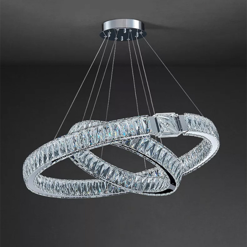 Люстра D8010P/2R/D800+600 silver фото 6