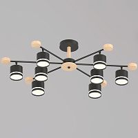 Потолочная люстра Reluce 78730-0.3-08 GX53 BK+WOOD