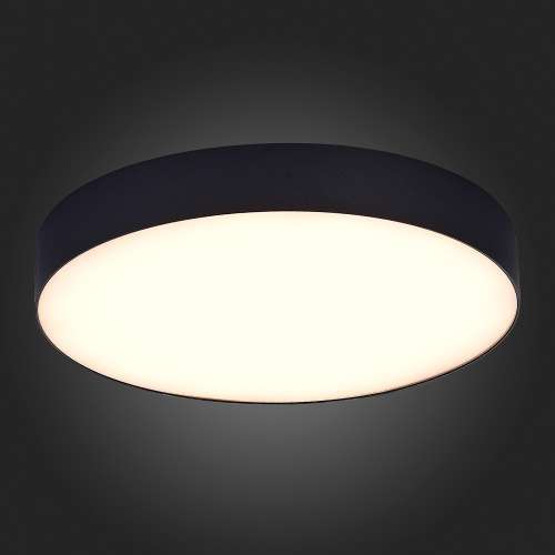 ST606.432.48 Светильник потолочный Черный LED 1*48W 3000K 4 320Lm Ra>85 120° IP20 D400xH55 185-265V Накладные светильники фото 2