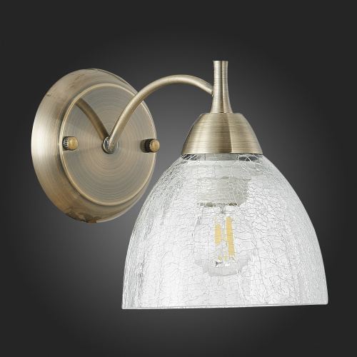 SLE104401-01 Светильник настенный Бронза/Прозрачный E27 1*60W фото 3