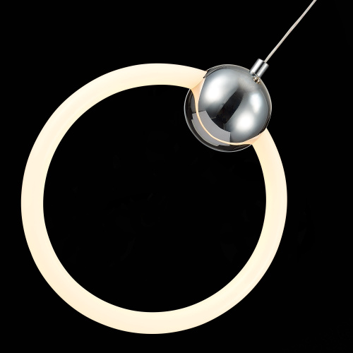 SL1578.103.01 Подвес ST-Luce Хром/Белый,Хром LED 1*15W 3000K GIERA фото 4