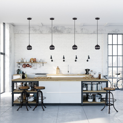 Подвесной светодиодный светильник DLS023 9W 4200K черный фото 2