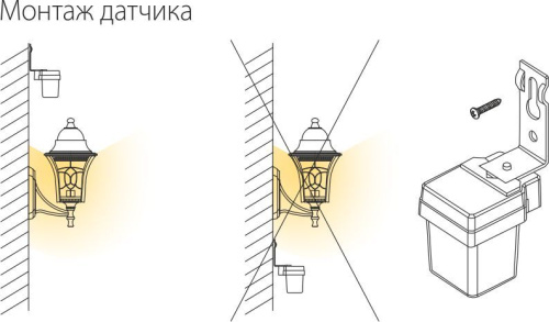 Датчик освещенности 1200W IP44 SNS L 06 фото 7 Датчик освещенности 1200W IP44 SNS L 06 фото 7