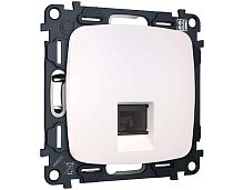 Комплект механизма компьютерной розетки RJ-45 экранированной с автоматической защитной шторкой OMEGA Жемчуг QUANT (OP2120, VM185) MO212005