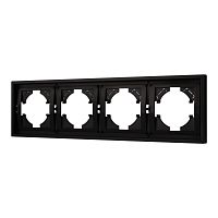 Рамка пластиковая FRM-TENDO-PL-4-BK Arlight 053848