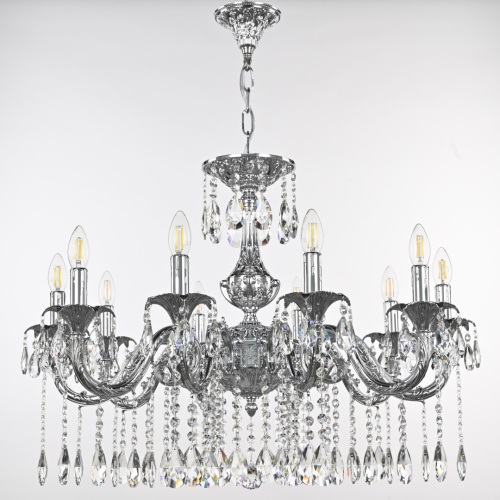 Люстра с хрустальными подвесками AL79101/10/250 A Ni Bohemia Ivele Crystal (Богемия Ивеле Кристалл) фото 5