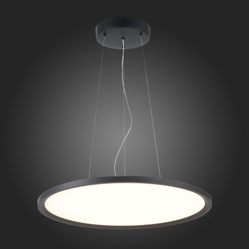 ST602.443.56 Светильник подвесной Черный LED 1*56W 4000K 5 040Lm Ra>80 120 IP20 D600xH36 185-265V Подвесные светильники фото 6