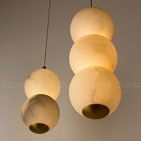 Подвесной светильник Cloyd ORIONIS P2 / выс. 26 см - алебастр - латунь (арт.12530)