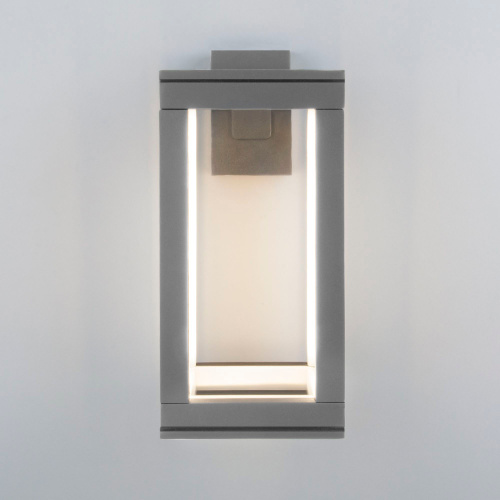 Уличный настенный светодиодный светильник Frame LED IP54 1527 TECHNO LED серый фото 5