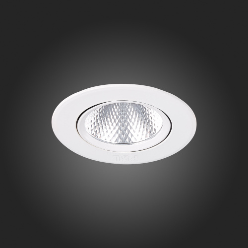 ST211.548.06.24 Св-к встр. Белый LED 1*6W 4000K 480Lm Ra80 24° IP20 D86xH50 220-240V Встраиваемые светильники фото 2