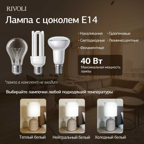 Настольная лампа Rivoli May 7548-503 Б0070133 фото 10