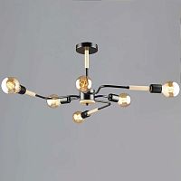 Люстра Reluce 10070-0.3-06 BK+WOOD