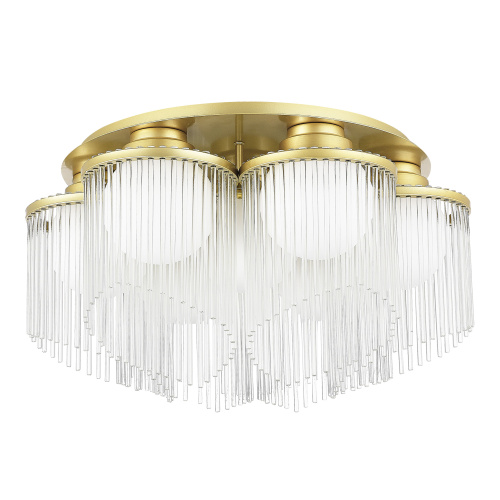 SL1511.202.07 Люстра потолочная ST-Luce Золотистый/Белый E27 7*60W ALLEGRO фото 4