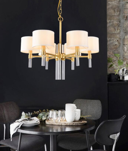 Люстра 8009P-6 gold фото 2 Люстра 8009P-6 gold фото 2