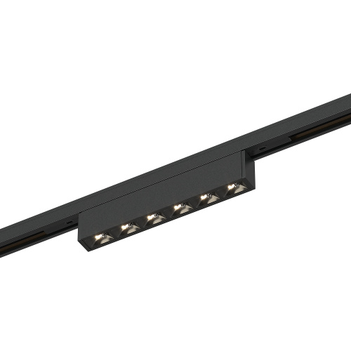 ST666.446.05 Магнитный трековый светильник Черный LED 1*5W 4000K 220Lm Ra>90  IP20 L100xW10xH18 24V SUPER5 фото 3