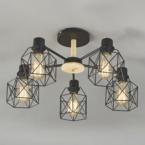 Потолочный светильник Escada 508/5PL E27*60W Black фото 3