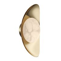 SL6229.201.01 Светильник настенный ST-Luce Золотистый/Алебастр LED 1*7W 3000K PEARL