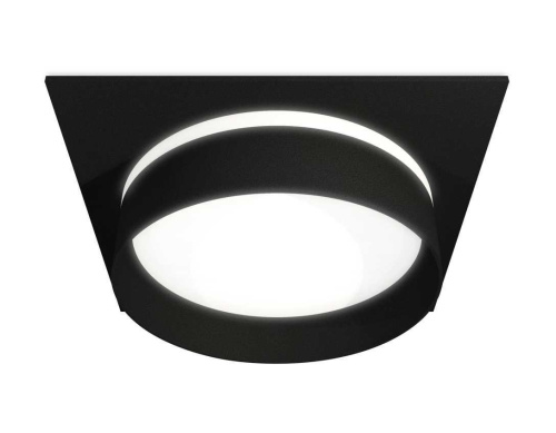 Комплект встраиваемого светильника Ambrella light XC8062020 SBK/FR черный песок/белый матовый GX53 (C8062, N8462)