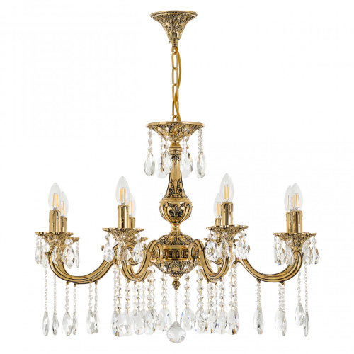 Люстра с хрустальными подвесками AL78101/8/250 A GB Bohemia Ivele Crystal (Богемия Ивеле Кристалл)