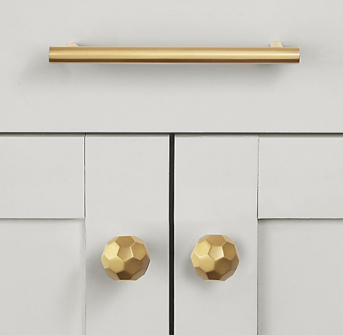 Ручка-кнопка Durham d.3.2 Lac.Burnished Brass фото 3