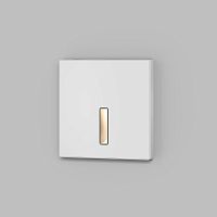 DK1030-WH Светильник встраиваемый в стену, IP 20, LED 3000K, 3 Вт, белый, алюминий