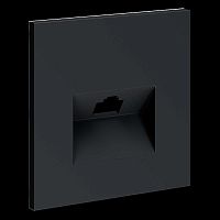 Накладка для розетки компьютерной RJ45 кат.6 S70 (графит) Voltum VLS001307