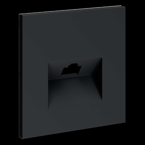 Накладка для розетки компьютерной RJ45 кат.6 S70 (графит) Voltum VLS001307