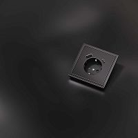 Накладка для розетки с заземлением и защитными шторками, с USB A+C, S70 Metal (антрацит) Voltum VLSM001012