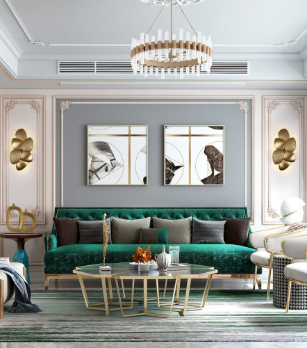 Настенный светильник OMB19003-6L gold фото 4