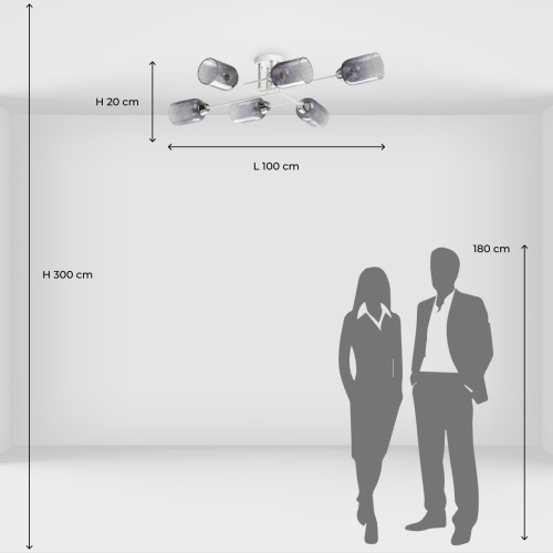 Люстра потолочная DeMarkt Торес 110011606 фото 10