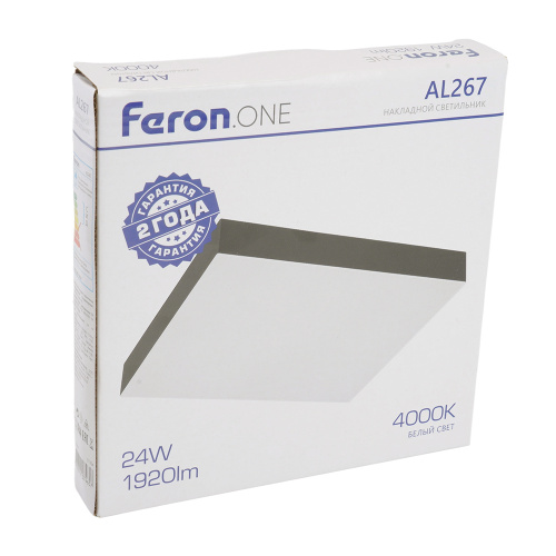 Светодиодный светильник Feron AL267 накладной 24W 4000K черный фото 12