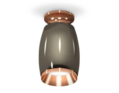 Комплект накладного светильника Ambrella light Techno Spot XS1123044 DCH/PPG черный хром/золото розовое полированное (N6906, C1123, N7035)
