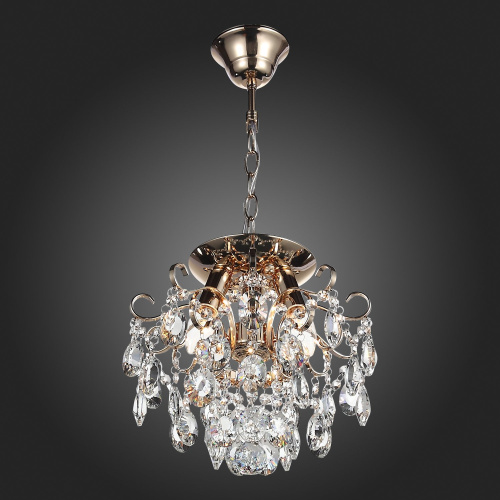 SL846.202.03 Люстра подвесная ST-Luce Золотистый/Прозрачный E14 3*40W ORECCHINI фото 5