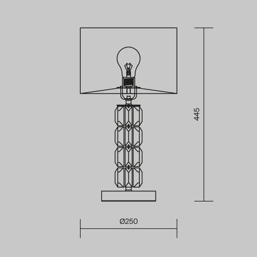 Настольный светильник Maytoni DIA008TL-01CH фото 2