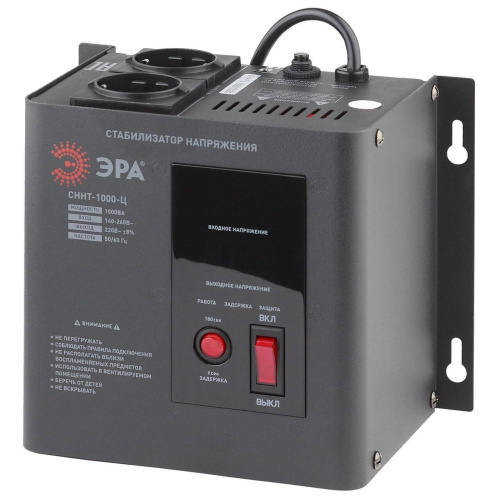 Стабилизатор напряжения ЭРА СННТ-1000-Ц Б0020166 Стабилизатор напряжения ЭРА СННТ-1000-Ц Б0020166