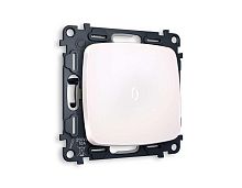 Комплект механизма 1-кл выключателя AMBRELLA VOLT с подсветкой 5600K OMEGA Жемчуг QUANT (OP2020, VM101, G14W) MO202015