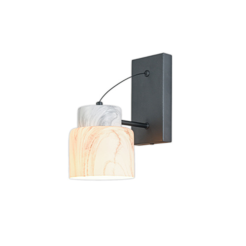 Настенный светильник Escada 1173/1A E27*60W Black/Marble white