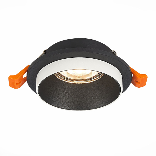 ST206.408.01 Св-к встр. Черный GU10 1*50W  D92xH38 220V Без ламп Встраиваемые светильники фото 4