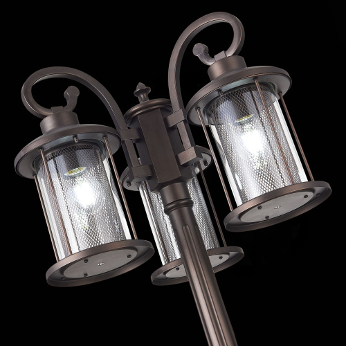 SL080.425.03 Светильник уличный наземный ST-Luce Темный кофе/Прозрачный, Темный кофе E27 3*100W LASTERO фото 13
