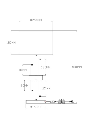 Настольная лампа Moderli V2641-1T Trio фото 2 Настольная лампа Moderli V2641-1T Trio фото 2